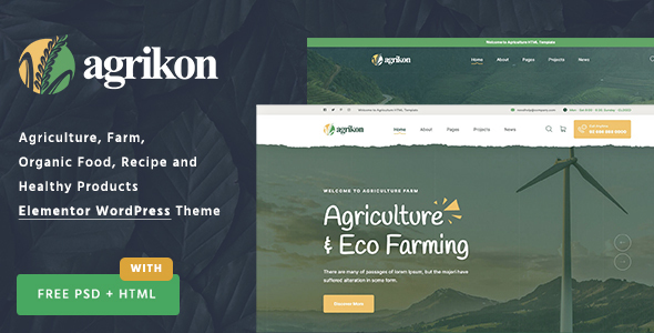 Agrikon-有机食品和农业WooCommerce主题