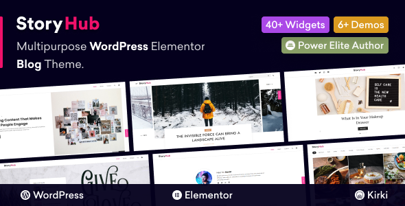 StoryHub-多用途WordPress Elementor博客主题