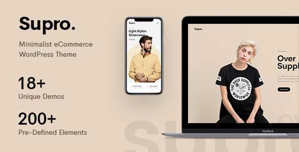 Supro-极简主义AJAX WooCommerce WordPress主题