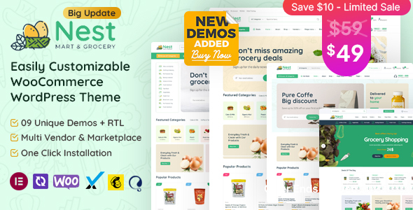 Nest-杂货店WooCommerce WordPress主题