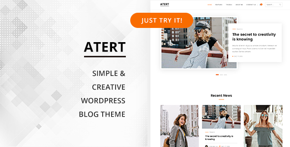 Atert-简单而富有创意的WordPress博客主题