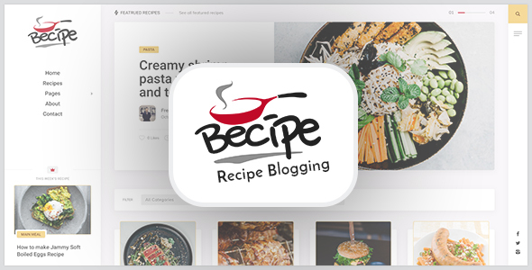 Becipe-食谱博客WordPress主题