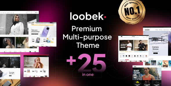 Loobek-Elementor多用途WooCommerce主题