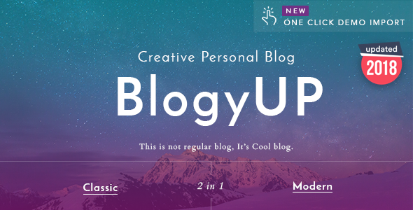 BlogyUP-创意个人WordPress博客主题