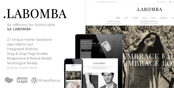Labomba-响应式多用途WordPress主题