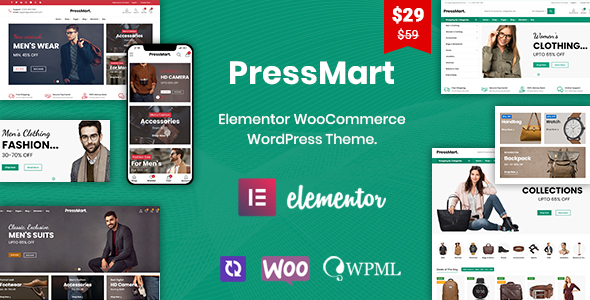 PressMart-现代元素WooCommerce WordPress主题