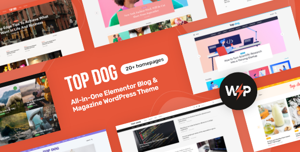 Top Dog-All in One Elementor博客和杂志WordPress主题