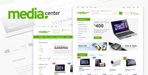 MediaCenter-电子商店WooCommerce主题