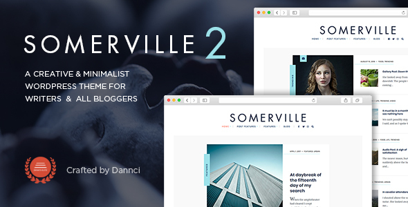 Somerville-极简主义和排版第一WordPress作家主题