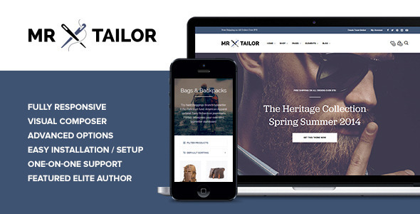 Mr.Tailor-WooCommerce的电子商务WordPress主题