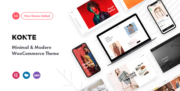 Konte-最小和现代WooCommerce WordPress主题