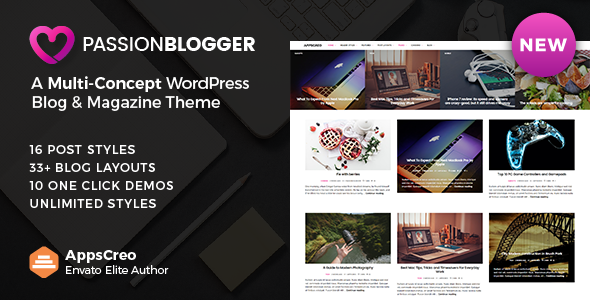 Passion Blogger-响应式WordPress主题