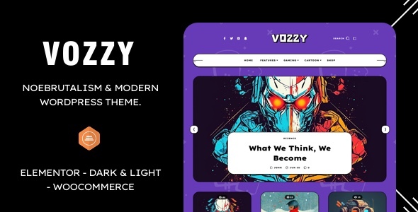 Vozzy-现代与新野兽派WordPress主题