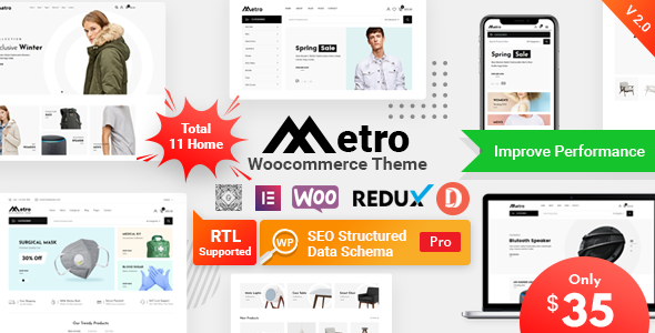 Metro–最小WooCommerce WordPress主题