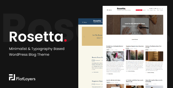 Rosetta-基于极简主义和排版的WordPress博客主题