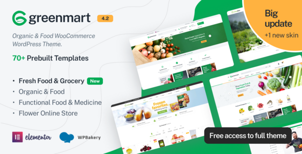 GreenMart–有机食品WooCommerce WordPress主题