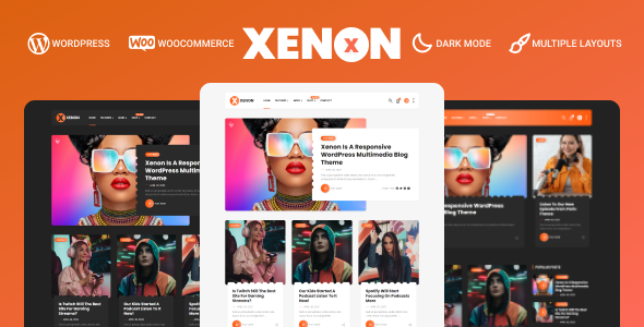 Xenon-音频/视频播客和博客WordPress主题