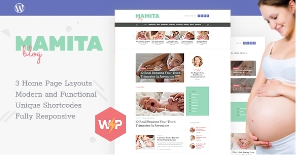 Mamita |怀孕和产妇Cinique博客WordPress主题