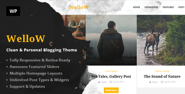 Wellow–清洁与个人博客主题