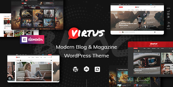 Virtus-现代博客和杂志WordPress主题