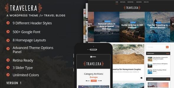 Travelera-WordPress博客主题