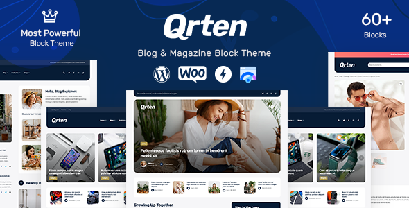 Qrten-基于块的WordPress博客和杂志主题