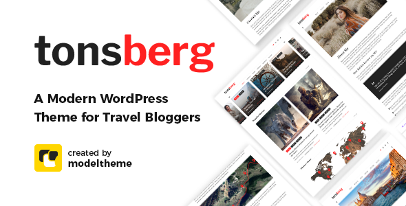Tonsberg-旅游博客的现代WordPress主题