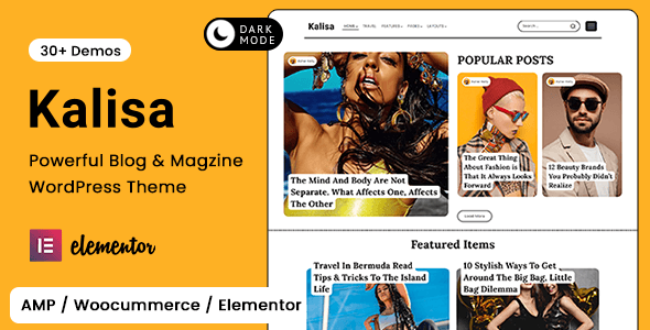 Kalisa |博客和杂志WordPress主题