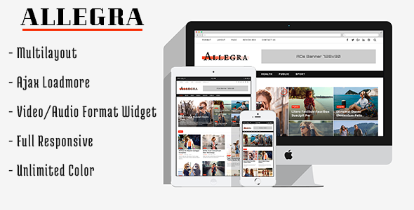 Allegra-一个多布局的博客和杂志主题