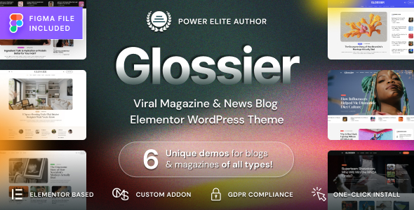 Glossier-报纸和病毒杂志WordPress主题