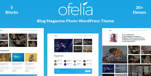 Ofelia-旅游个人WordPress博客主题