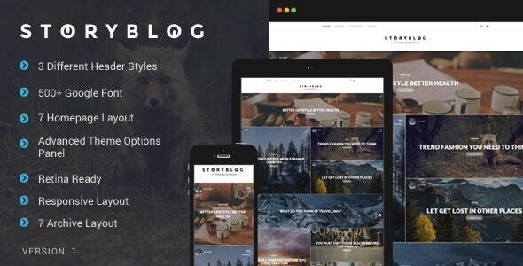 StoryBlog-故事讲述者的WordPress主题