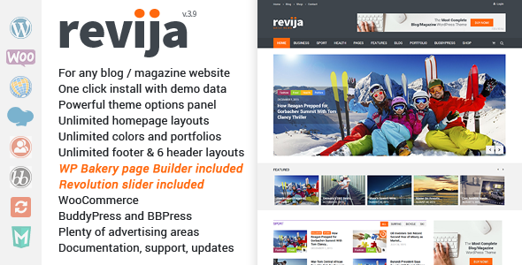 Revija–博客/杂志WordPress主题