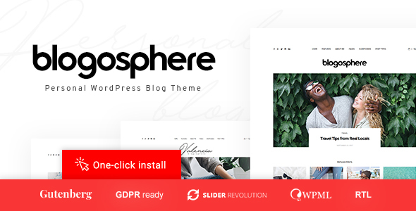 Blogosphere-杂志和博客WordPress主题