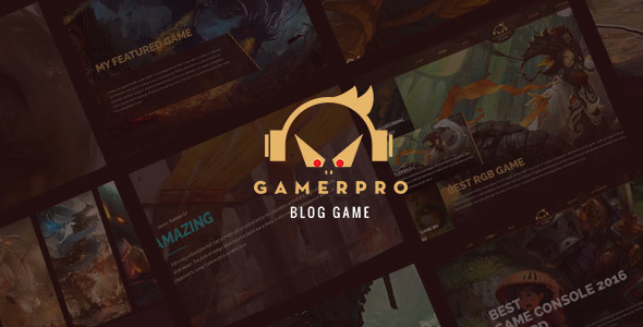GAMERPRO-梦幻般的博客WordPress游戏网站主题