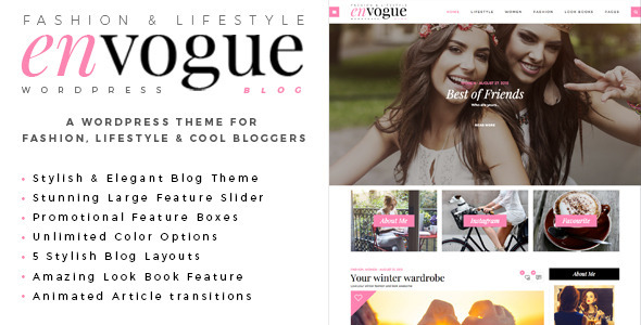 EnVogue |时尚与生活方式WordPress博客主题