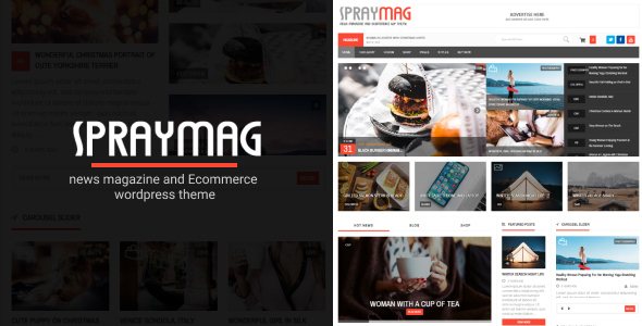 Spraymag-电子商务、杂志、响应式博客主题
