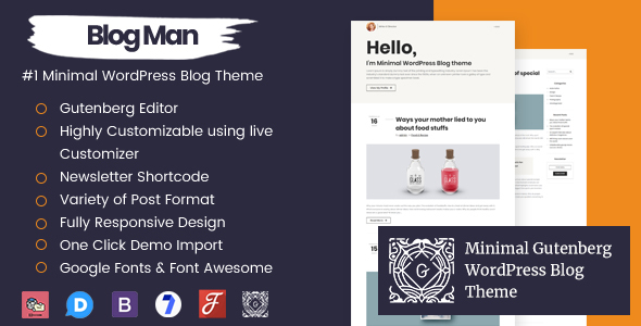 Blogman-个人最小WordPress博客主题
