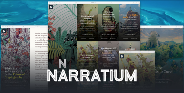 Narratium-WordPress作者主题