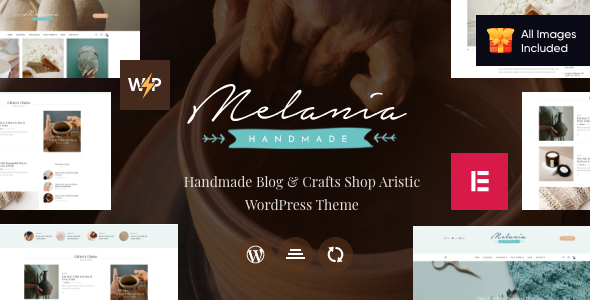 Melania |关于手工艺品WordPress主题+商店的博客