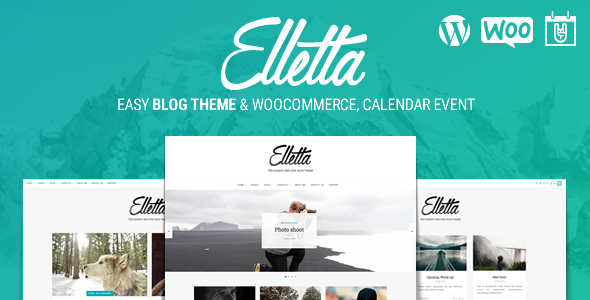 Elletta-博客新闻、日历和商店主题WordPress
