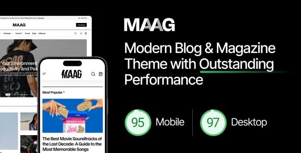 Maag-现代博客和杂志WordPress主题