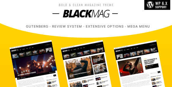 BLACKMAG-大胆干净的杂志主题