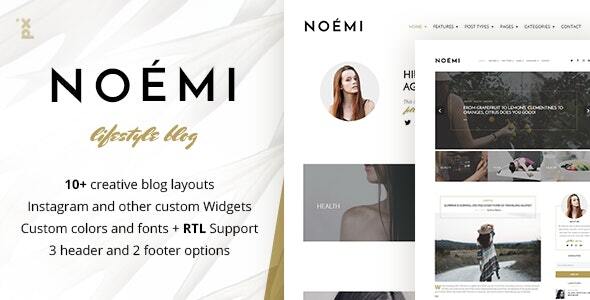 Noemi-生活方式与时尚博客WordPress主题