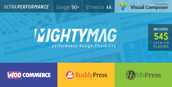 MightyMag-杂志、商店、社区WP主题