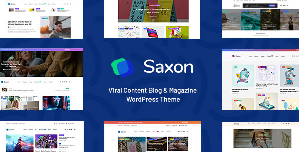Saxon-病毒式内容博客和杂志营销WordPress主题