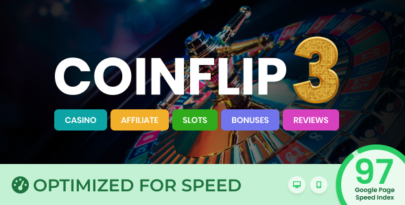 Coinflip-赌场联盟和赌博WordPress主题