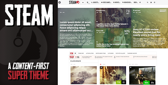 Steam-视网膜评论杂志主题