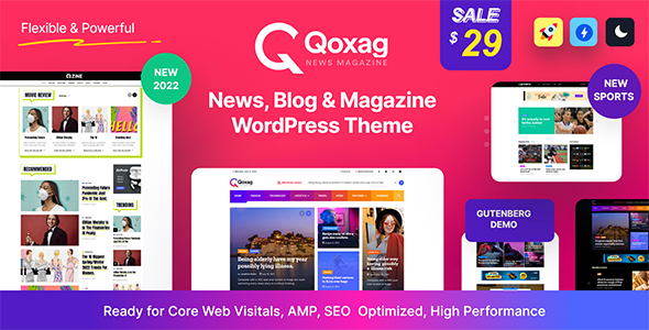 Qoxag-WordPress新闻杂志主题