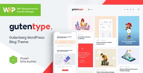 Gutentype | 100%古腾堡博客主题+元素